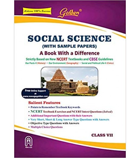 Golden Social Science: (With Sample Papers) A Book with a Difference for Class- 7 CBSE Class 7 - SchoolChamp.net